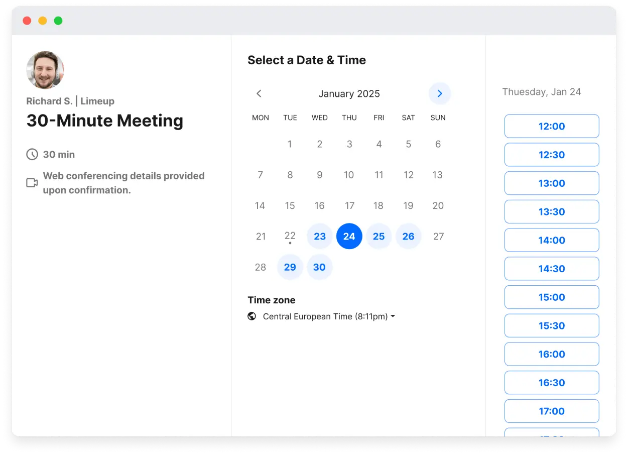 Görüşme randevusunun planlanması