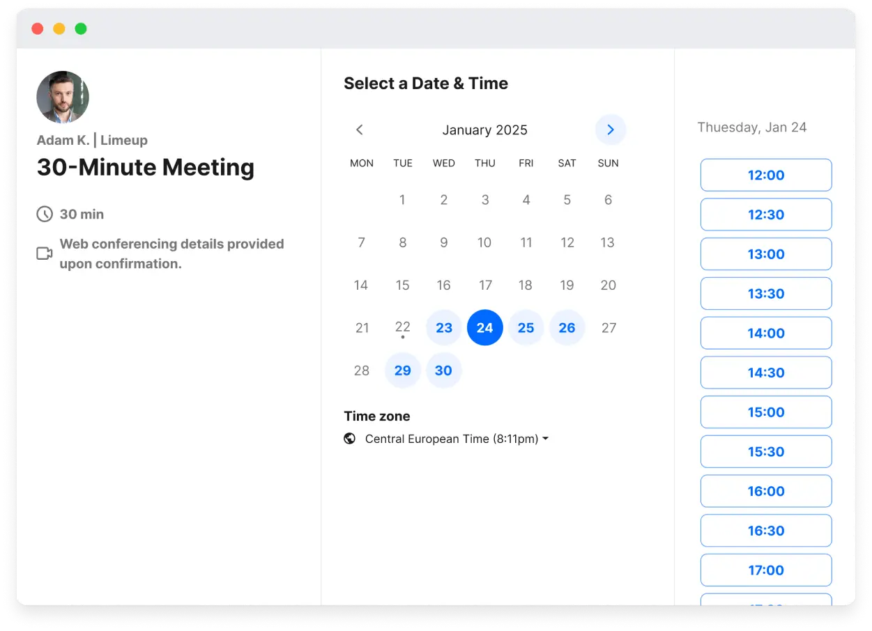 Danışmanlık görüşmesi için zaman belirlenmesi